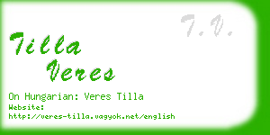 tilla veres business card